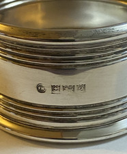 Vintage 1965 Birmingham Hallmarked Silver Napkin Ring 18.7 grams. VGC