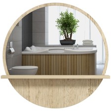 kleankin Round Mirror for Wall