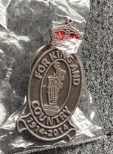 CENTENARY WW1 1914-2014 FOR KING & COUNTRY KINGS CROWN REMEMBRANCE PIN BADGE