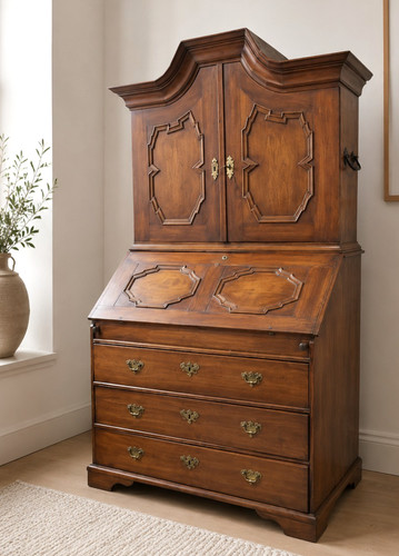 Antique danish bureau bookcase - antique,