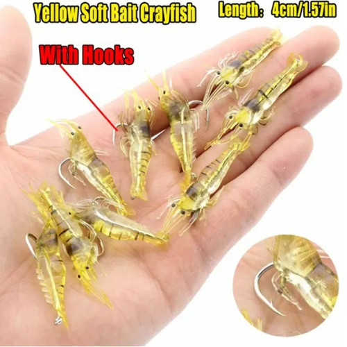 20pcs luminous soft shrimp - soft,