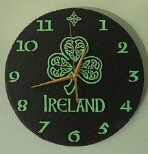 Made To Order Ireland Slate Clock, Can Be Made To Any Colour Of Your Choice