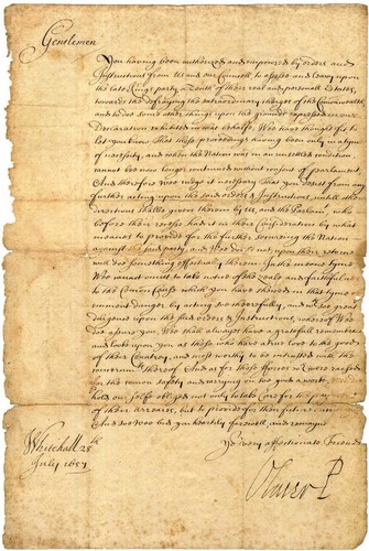 Oliver cromwell signed - oliver,