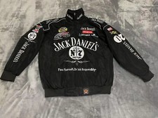 Adult F1 Vintage Racing Jacket, Jack Jacket Black ,Ebroidered Cotton Padded