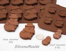 12 cell Small Snowman Silicone