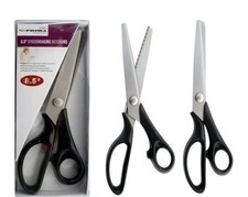 8,5" Zig Zag Dressmaking Stainless Steel Craft Fabric Pinking Scissors Shears 