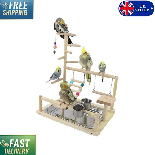 Elegant wooden bird playground - wooden,