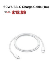 Apple Iphone 15 16 17 Pro Max Braided 60W Fast Charger Data Cable Usb C Original