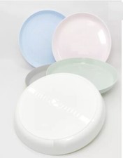 New IKEA Kalas Plastic Plates Pastel Multi Coloured For Kids 19 x 2 cm Set of 6