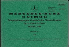 Mercedes Unimog 435 U1300L U1700L Chassis Parts Illustration Booklet - NEW