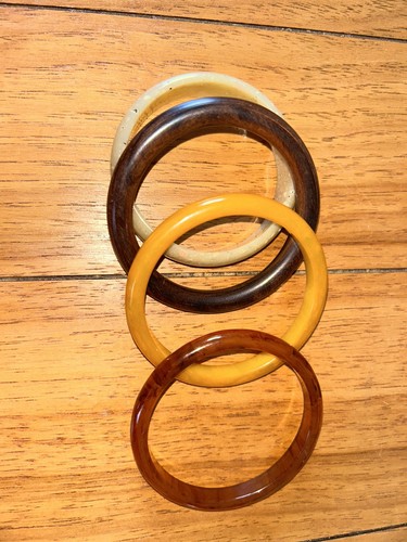 Lot vintage bangles - 4,