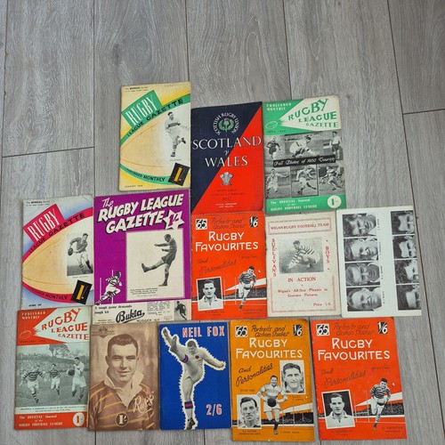 Rugby league gazette volumes - league,