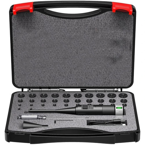 Echargeable laser bore sight - bore,