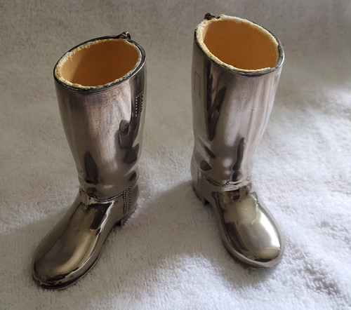 Silver plated pair riding - pair, of