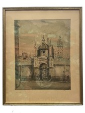 William Nicholson All Souls College Oxford Lithograph 1905 (HBY)