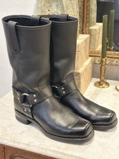 Frye Harness 12R Black Leather