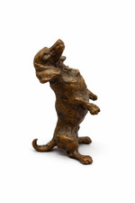 Bronze Dachshund Dog Figurine