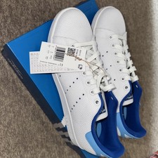 Adidas Stan Smith Originals White/Blue UK Size 9 Brand New In Box ID3115