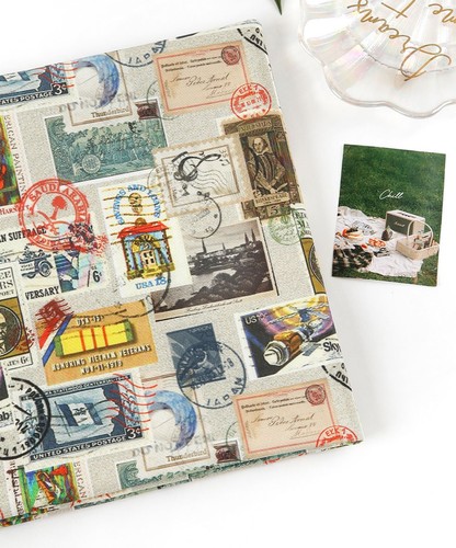 Vintage retro postage stamp - vintage,