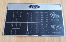 FORD 4000 TRACTOR SPEED CHART
