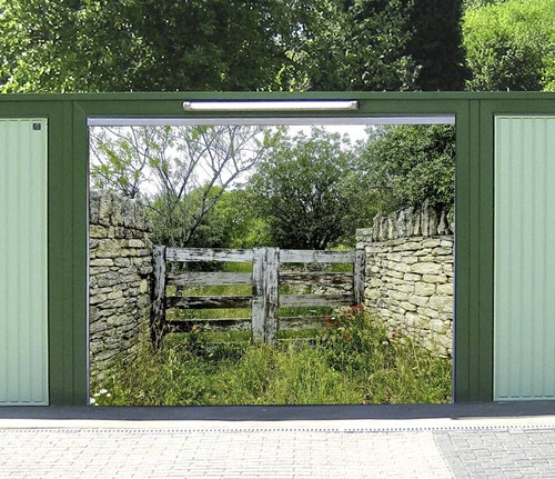 Stone wall fence n032 - stone,