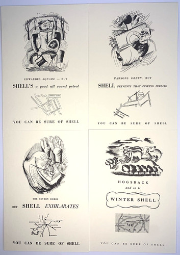 Reproduction shell advertising - reproduction,