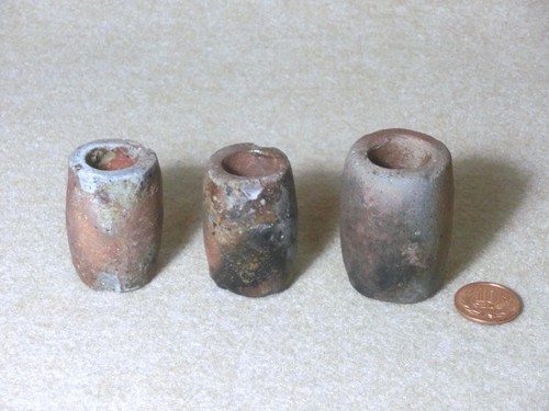 Bizen ware pottery weights - bizen,