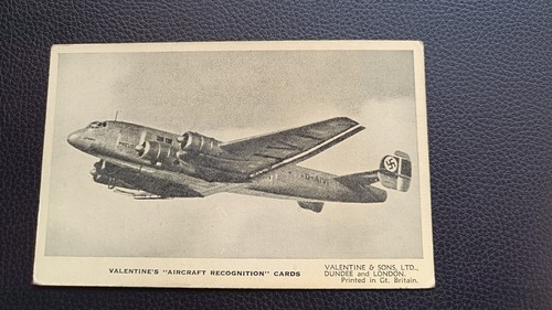 Ww2 aircraft recognition - aircraft, card