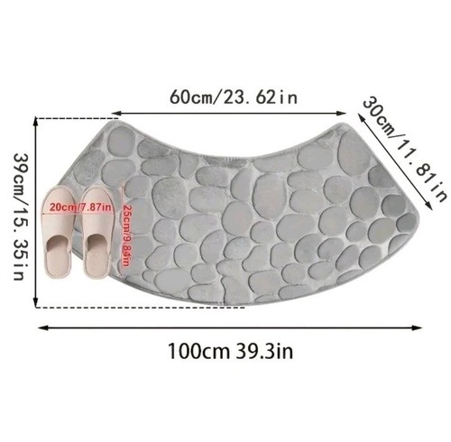 Soft curved grey quadrant - curved,