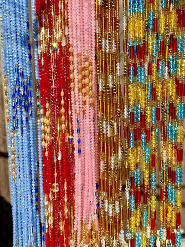 African waist beads tie on - tie, on.