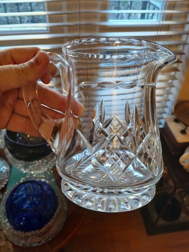 Vtg large litre cut glass - large,