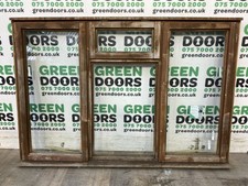 SINGLE GLAZED TIMBER WINDOW EXTERNAL EXTERIOR USED BROWN CASEMENT VARNISHED