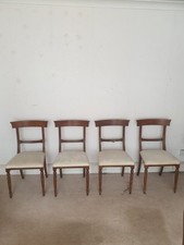 4x Burr Walnut Chairs 