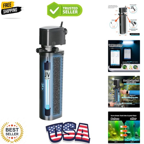 Aquarium filter 200gph v - aquarium, u-v