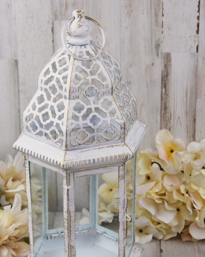 Shabby white gold ornate - &,