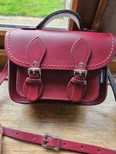 Zatchels Micro satchel Bag Oxblood . Small Mark See Pics