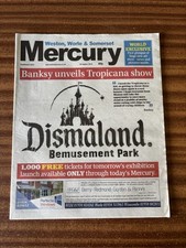 Banksy Dismaland Bemusement Park Tropicana Weston Super Mare Mercury Newspaper 