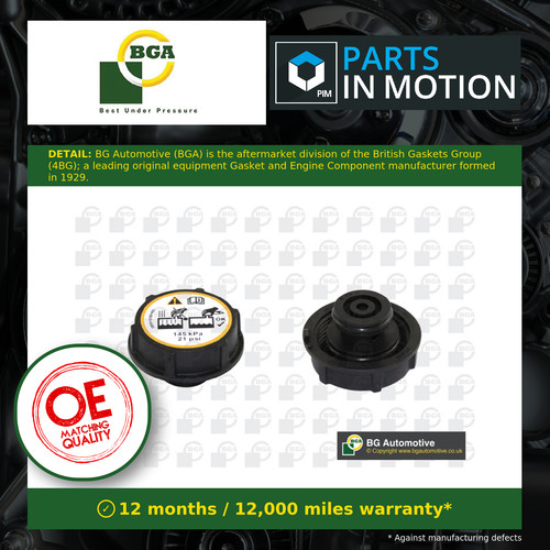Radiator cap fits - radiator, bga