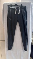 Superdry grey joggers, size