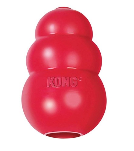 Kong classic large red rubber - classic,