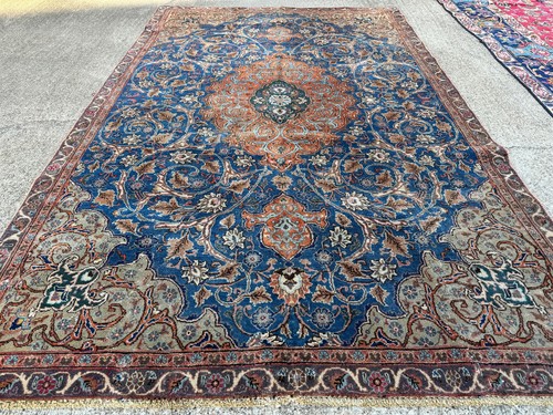 6x9 blue antique oriental rug - 6x9,