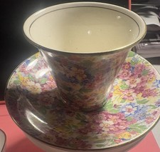 James Kent LTD. Fenton Apple Blossom Chintz Floral Teacup & Saucer England