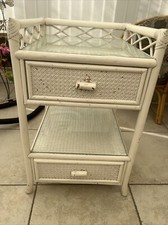 Bamboo cane Two Drawer Cabinet