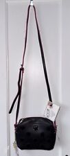 Floozie By Frost French Black Glitter Spotted Cross Body Bag - New