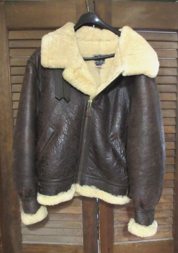 Vtg avirex usa sheepskin - avirex, b-3