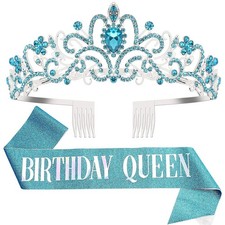 Birthday Queen Sash & Crystal
