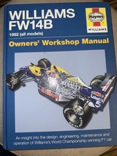 Williams FW14B 1992 all models Manual Haynes 2016 