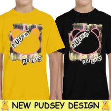 NEW Pudsey Bear Rules Kids T-Shirt Children In Need Spotty Day School Gift Tee