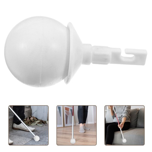 Rolling cane tip white plastic - cane,
