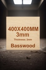 400x400x3mm Basswood Ply Wood